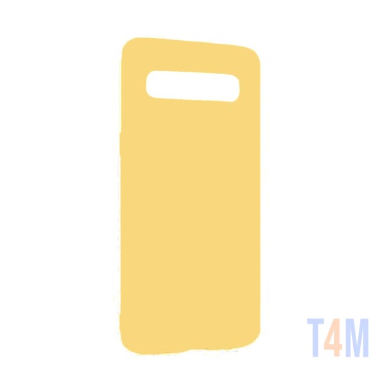 Funda de Silicona para Samsung Galaxy S10 Amarillo